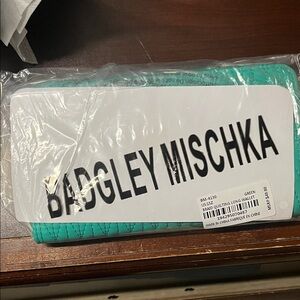 Badgley Mischka Teal Quilted Wallet